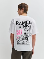 Edwin White Ramen Graphic Print T-Shirt - Image 5 of 8