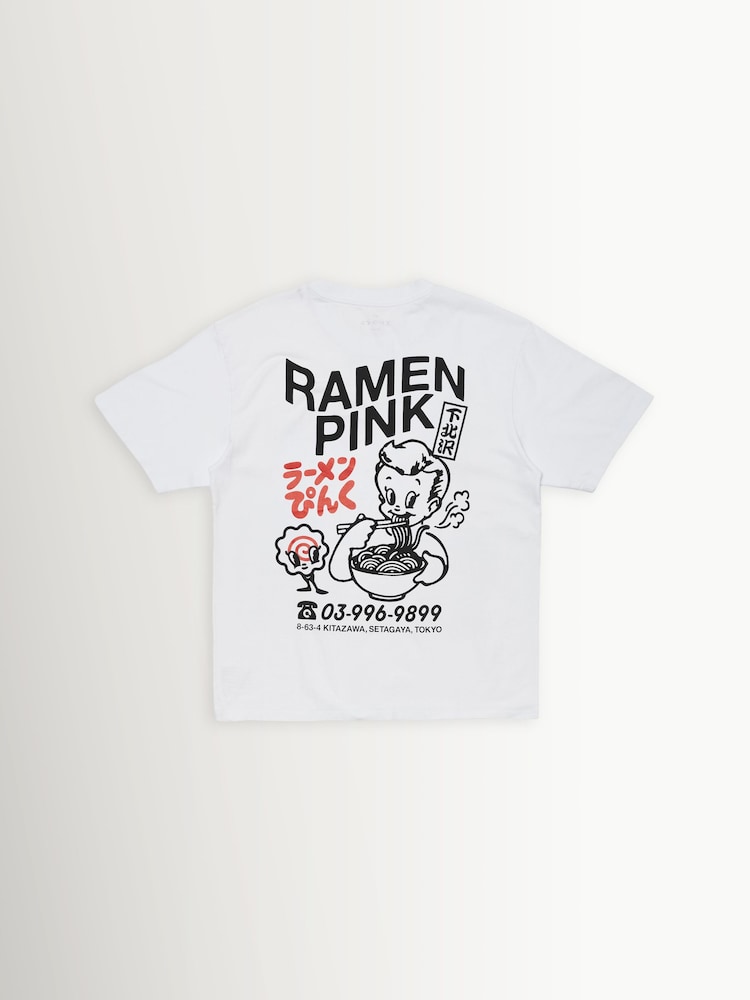 Edwin White Ramen Graphic Print T-Shirt - Image 8 of 8
