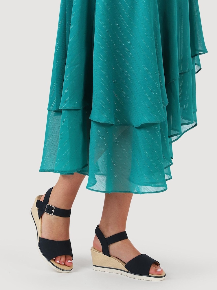 Pavers Blue Elasticated Casual Sandals - Image 1 of 5 Pavers Blue Elasticated Casual Sandals - Image 1 of 5