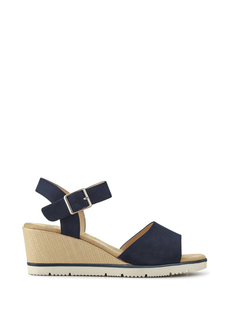 Pavers Blue Elasticated Casual Sandals - Image 2 of 5 Pavers Blue Elasticated Casual Sandals - Image 2 of 5
