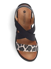Pavers Black Multi Slip-On Chunky Sandals - Image 4 of 5