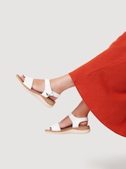 Pavers White Triple Strap Touch-Fastening Sandals - Image 1 of 5