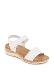 Pavers White Triple Strap Touch-Fastening Sandals - Image 3 of 5