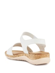 Pavers White Triple Strap Touch-Fastening Sandals - Image 4 of 5
