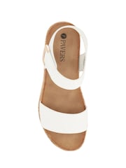 Pavers White Triple Strap Touch-Fastening Sandals - Image 5 of 5
