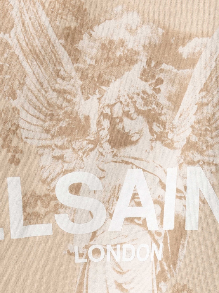 AllSaints Cream Guardian Amelie T-Shirt - Image 6 of 6 AllSaints Cream Guardian Amelie T-Shirt - Image 6 of 6