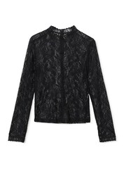 AllSaints Black Aria Lace Top - Image 6 of 6