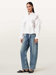 AllSaints White Lulu Shirt - Image 4 of 6