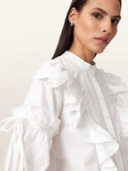 AllSaints White Lulu Shirt - Image 5 of 6