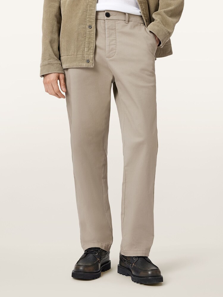 AllSaints Cream Beckley Chinos - Image 2 of 8