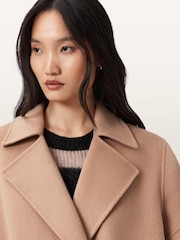 AllSaints Brown Sellma Coat - Image 2 of 7
