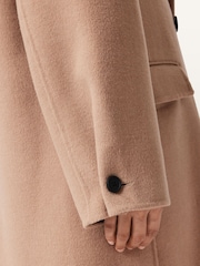 AllSaints Brown Sellma Coat - Image 6 of 7