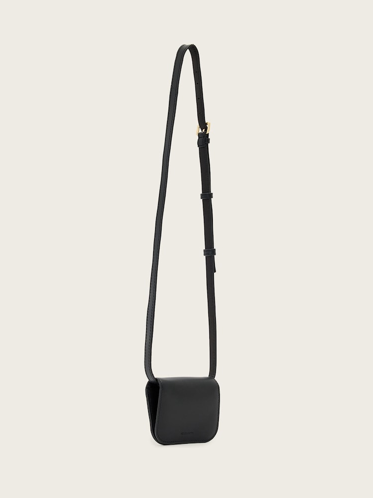 AllSaints Black Maeve Card Cross-Body Bag - Image 2 of 4