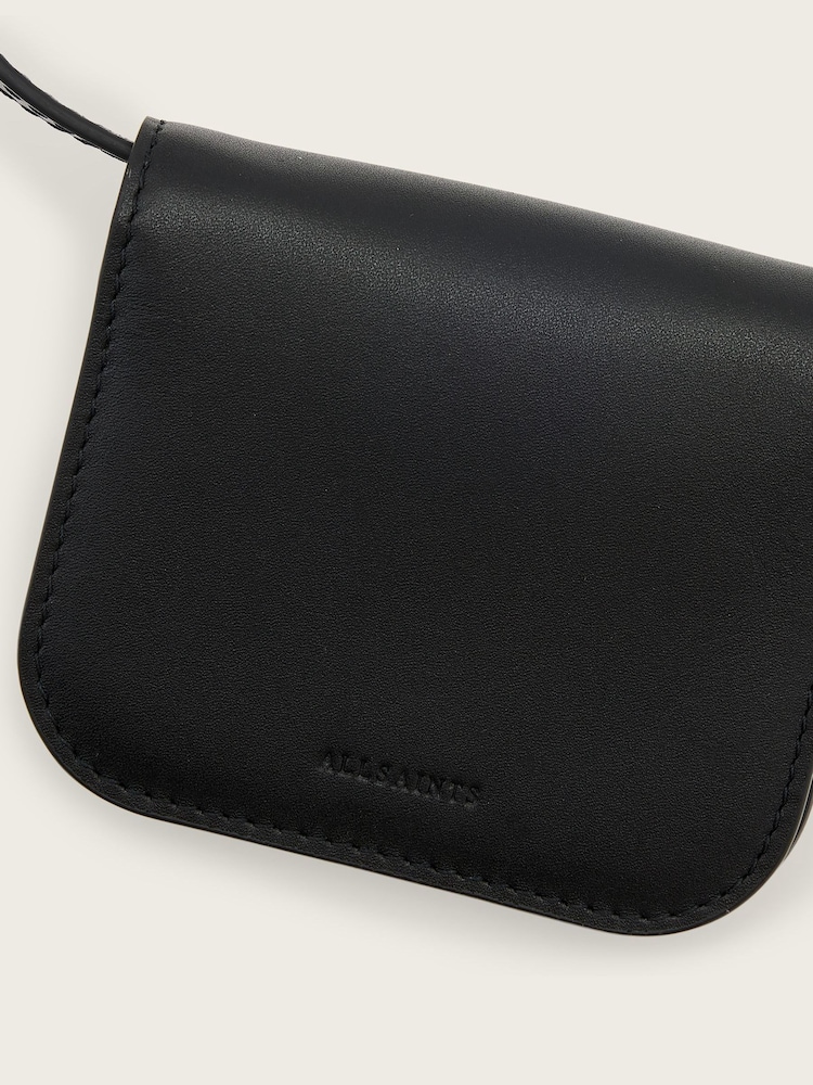 AllSaints Black Maeve Card Cross-Body Bag - Image 4 of 4
