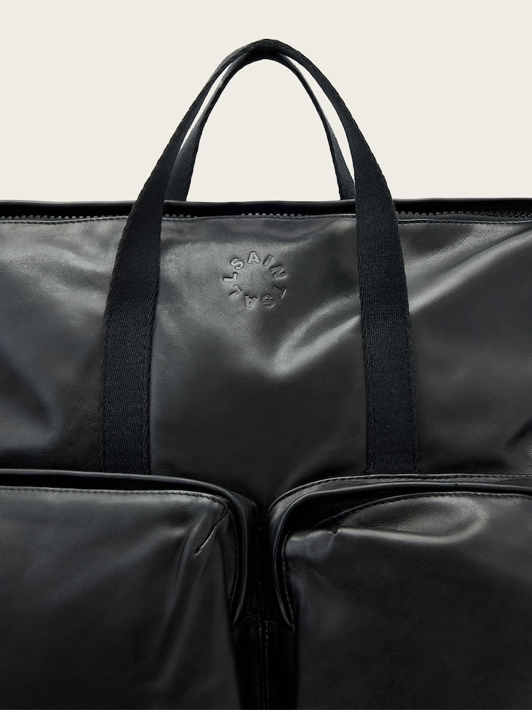 Allsaints Haven Force Leather Backpack - Black