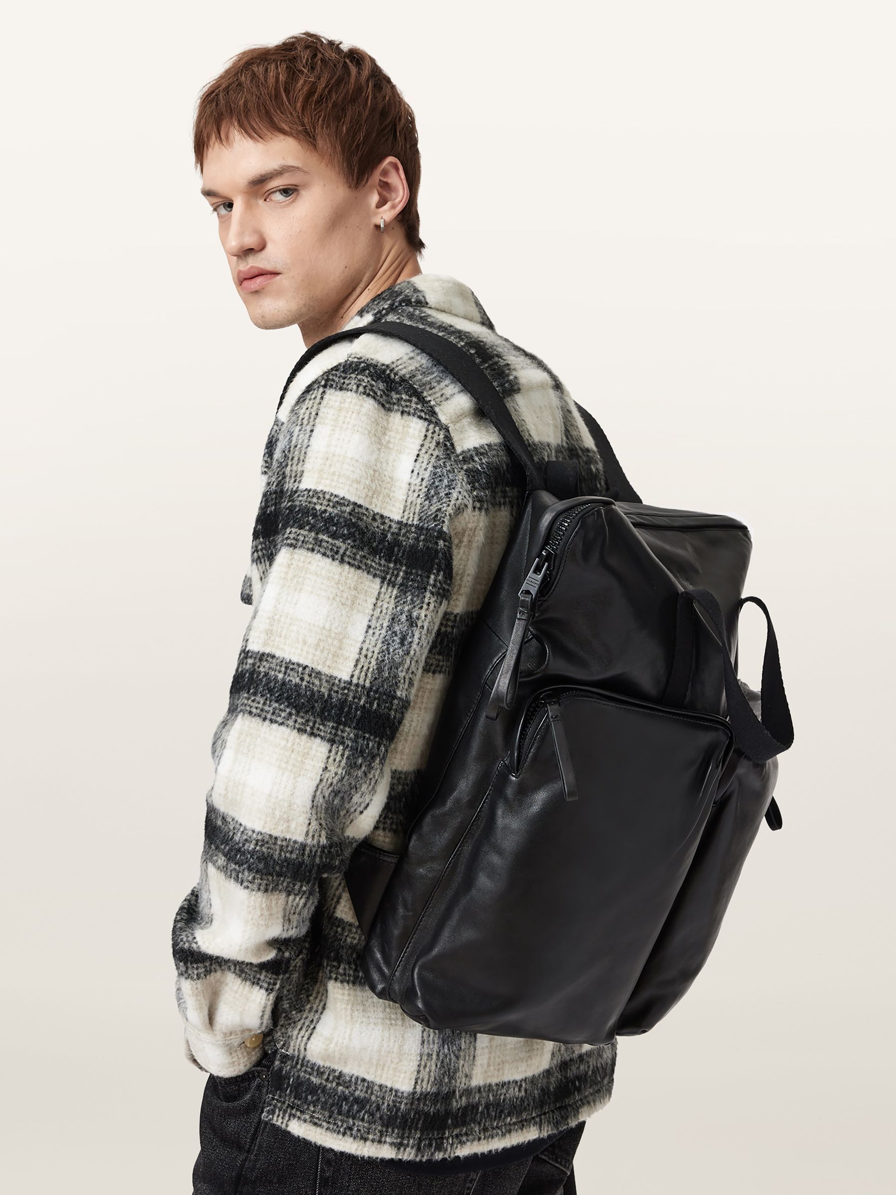 Buy AllSaints Black Haven Force Backpack from Next USA