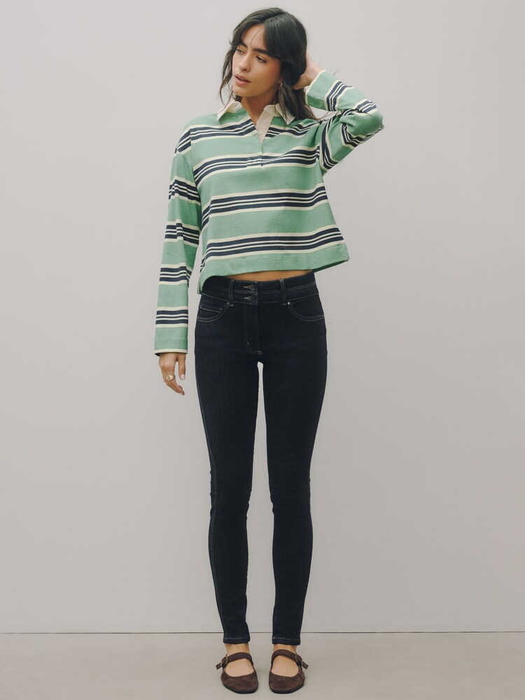 Ultimate Indigo Blue - Jean skinny coupe slim à effet rehausseur - Image 1 de 10