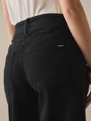 Black Lift Slim and Shape Wide Cropped Jeans - Image 5 of 9
