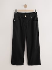 Black Lift Slim and Shape Wide Cropped Jeans - Image 7 of 9