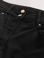 Black Lift Slim and Shape Wide Cropped Jeans - Image 8 of 9