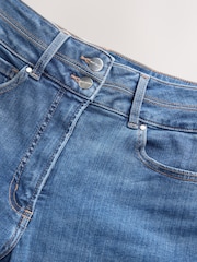 Mid Blue Lift, Slim & Shape Wide Cropped Jeans - Image 8 of 9