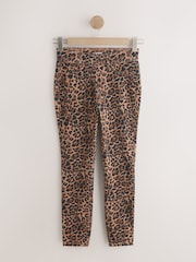 Leopard Cropped Jersey Denim Leggings - Image 7 of 9