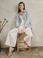 Grey N.Premium Denim Boyfriend Oversized Shirt - Image 4 of 9