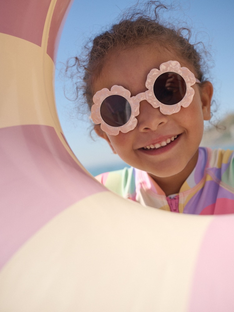 Light Pink Flower Sunglasses - Image 1 of 2