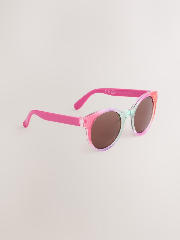 Pink/Lilac Round Sunglasses - Image 2 of 4