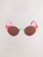 Pink/Lilac Round Sunglasses - Image 3 of 4