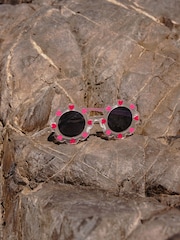 Red Hearts/White - Flower Sunglasses - تصویر 1 از 5