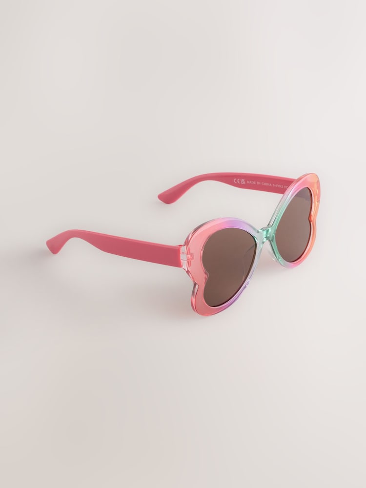 Rainbow Novelty Butterfly Sunglasses - Image 1 of 3 Rainbow Novelty Butterfly Sunglasses - Image 1 of 3