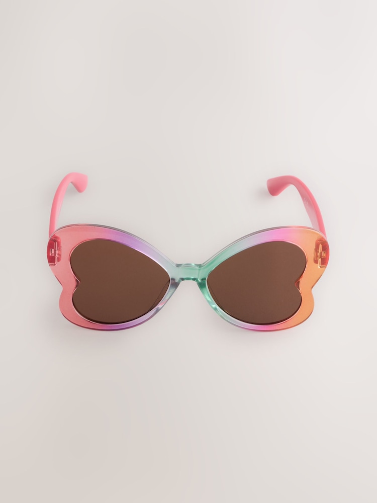 Rainbow Novelty Butterfly Sunglasses - Image 2 of 3 Rainbow Novelty Butterfly Sunglasses - Image 2 of 3