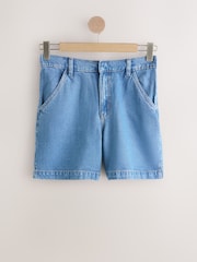 دنيم أزرق متوسط - N. Premium Tencel Blend Shorts - صورة 1 من 4