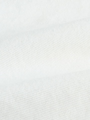 White Raw Hem Festival Denim Shorts - Image 5 of 6