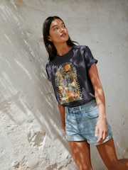 Light Blue Denim Timeless Shorts - Image 2 of 6