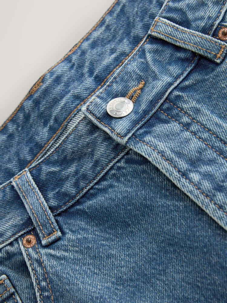 Mid Blue Hourglass Denim Jorts - Image 2 of 4