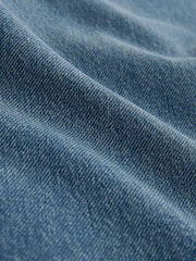 Mid Blue Hourglass Denim Jorts - Image 3 of 4