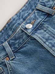 Mid Blue Hourglass Bermuda Denim Jorts Shorts - Image 6 of 7