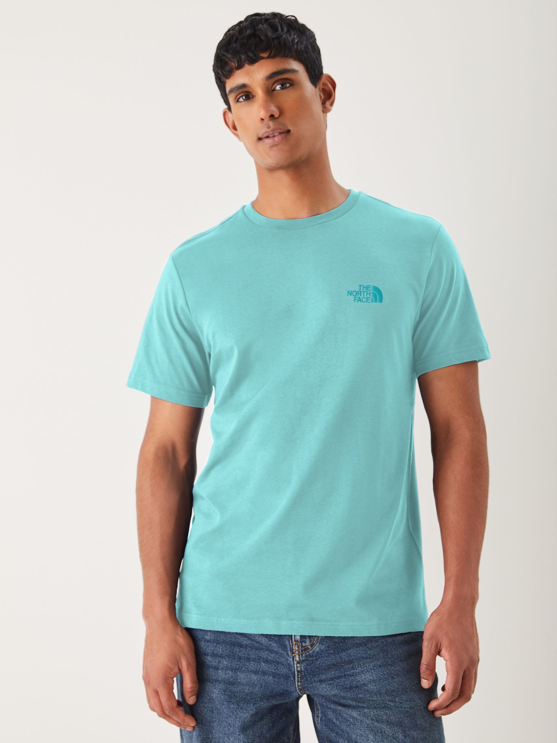 Buy The North Face Teal Blue Simple Dome T-Shirt from Next USA