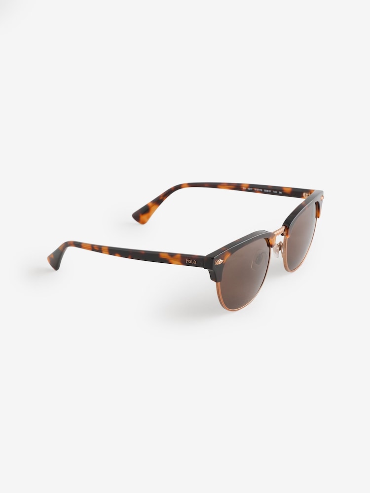 Polo Ralph Lauren Brown Ph4217 Round Sunglasses - Image 1 of 6 Polo Ralph Lauren Brown Ph4217 Round Sunglasses - Image 1 of 6