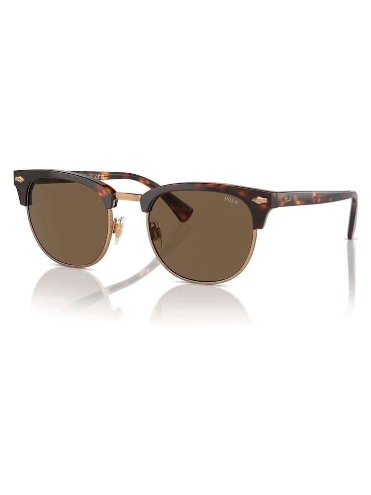 Polo Ralph Lauren Brown Ph4217 Round Sunglasses - Image 2 of 6 Polo Ralph Lauren Brown Ph4217 Round Sunglasses - Image 2 of 6