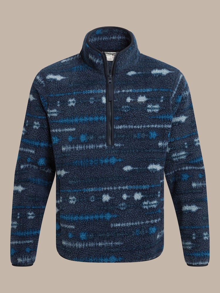 Craghoppers Blue National Trust Rawthey Half Zip Fleece - Image 1 of 1 Craghoppers Blue National Trust Rawthey Half Zip Fleece - Image 1 of 1