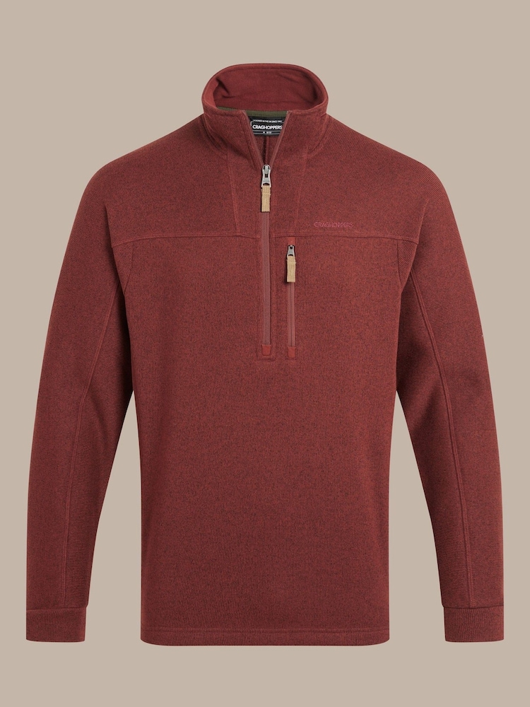 Craghoppers Red Tatton III Half Zip Fleece - Image 1 of 1 Craghoppers Red Tatton III Half Zip Fleece - Image 1 of 1