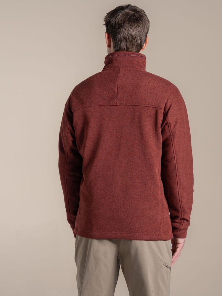 Craghoppers Red Tatton III Half Zip Fleece - Image 2 of 5 Craghoppers Red Tatton III Half Zip Fleece - Image 2 of 5
