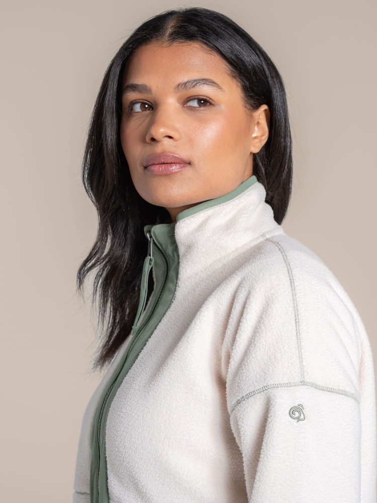 Craghoppers Cream Kidsy Fleece Jacket - صورة 4 من 4 Craghoppers Cream Kidsy Fleece Jacket - صورة 4 من 4