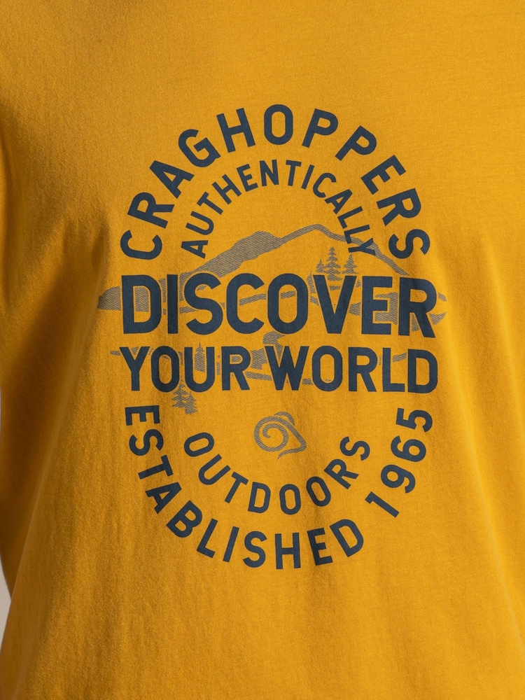 Craghoppers Yellow Lucent II Short Sleeve T-Shirt - Image 4 of 4