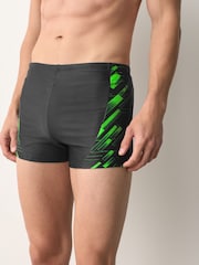 黑色╱綠色 - 單人 - Active Motionflex 泳褲 - 圖片 1/7