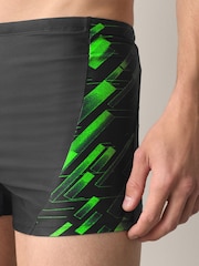 黑色╱綠色 - 單人 - Active Motionflex 泳褲 - 圖片 4/7