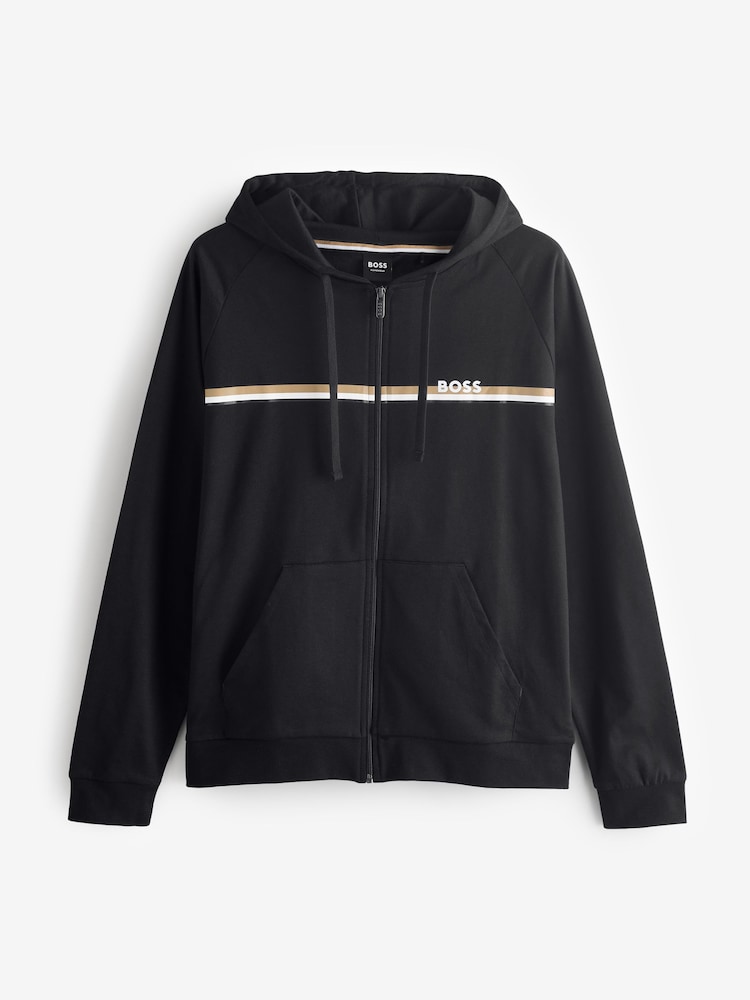 BOSS Black Authentic Logo Zip Through Hooded Jacket - Image 5 of 5 BOSS Black Authentic Logo Zip Through Hooded Jacket - Image 5 of 5